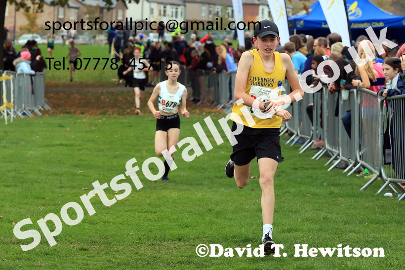 Boys Under-15s relay, 2025 Northern Cross Country Relays, Graves Park, Sheffield. Photo: David T. Hewitson/Sports for All Pics